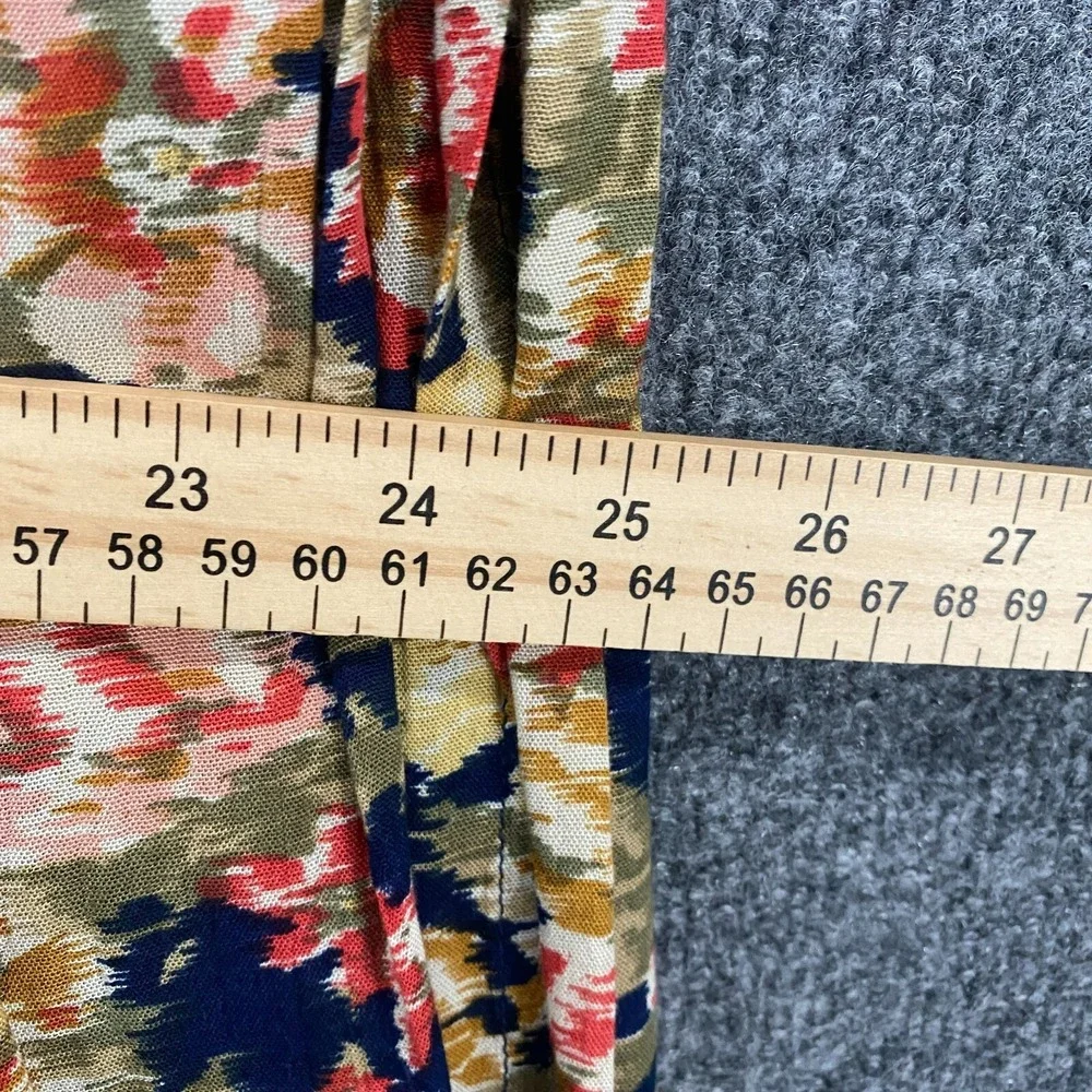 Vintage Karen Scott Wrap Skirt Womens 1X Floral Long Straight Boho Cottage Ranch